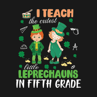 S26P Happy St Patrick Fifth Grade Teachers T-Shirt