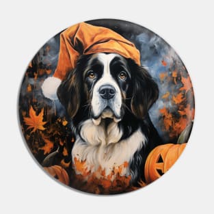 St Bernand Halloween Pin