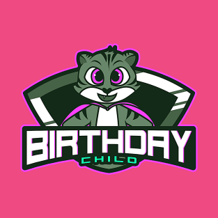 Happy Birthday Child Logo (Chipmunk in a cape) T-Shirt