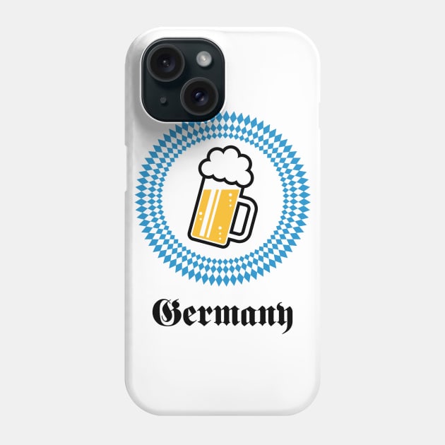 GERMANY 1 BEER (BAVARIA GERMANY) Phone Case by MrFaulbaum
