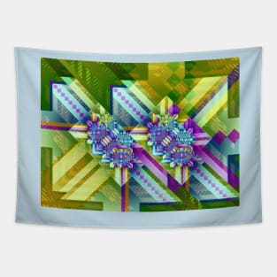 Colourful Abstract Design Tapestry