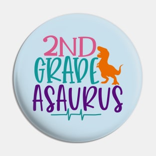 Second Grade Asaurus Pin