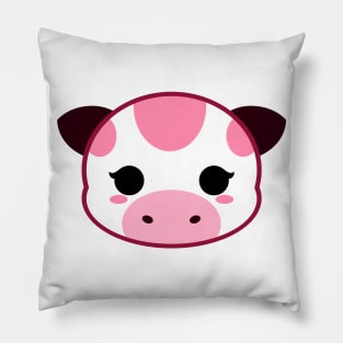 Cute Strawberry Milk Cow Pillow