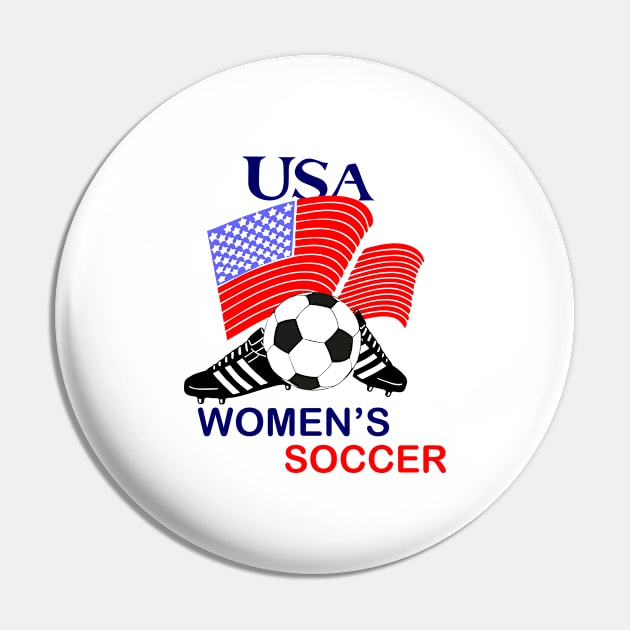 Usa Womens Soccer Pin by Carolina Cabreira