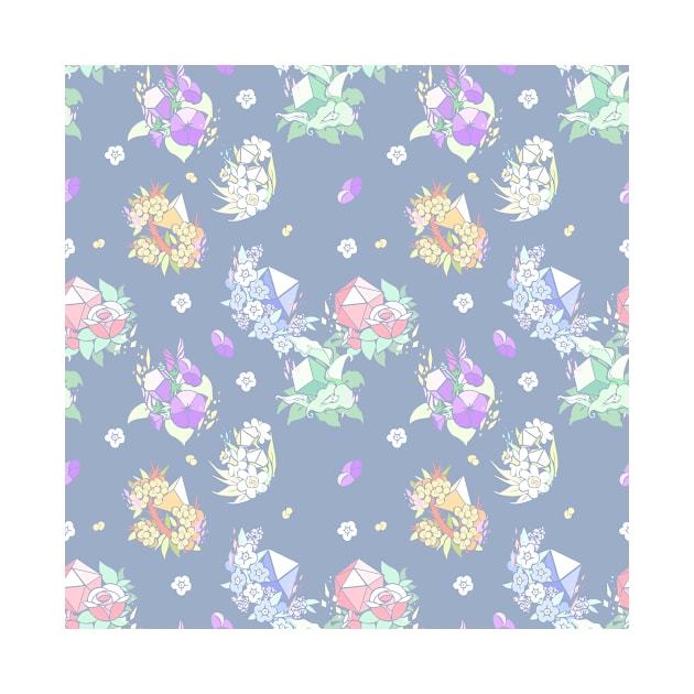 Pretty Poly Floral Pattern by thedicegoddess