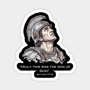 Roman Soldier Looking at Jesus on the Cross Magnet