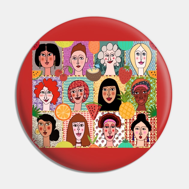 Women's Colors Pin by BessoChicca