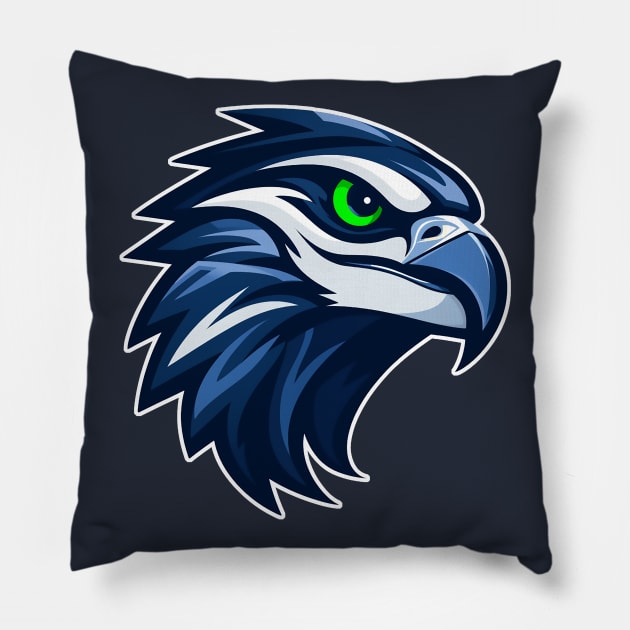 Seahawks Pillow by DavidLoblaw