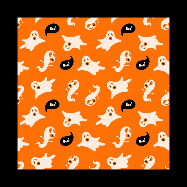 Halloween pattern with cute characters by DanielK