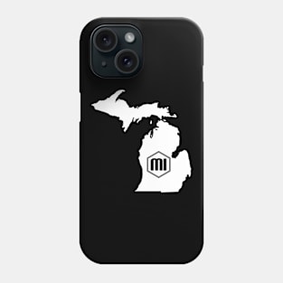 Michigan Homer (White) Phone Case