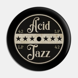 Acid Jazz Vintage LP Pin