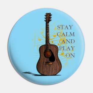 Stay Calm and Play on Pin