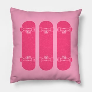 Girls Skate Pink Pillow