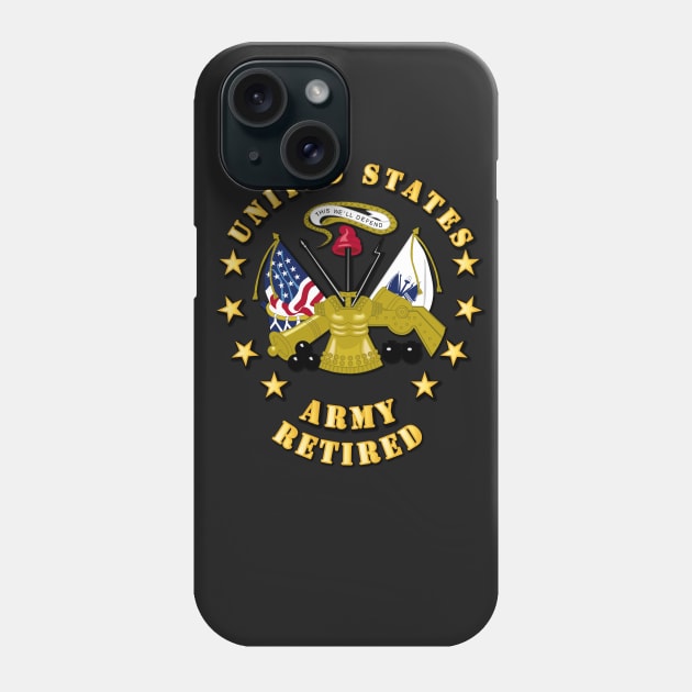 US Army Center - Retired Phone Case by twix123844