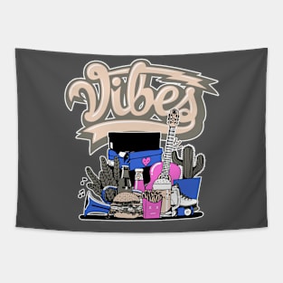 Vibes Saphire Sneaker Art Tapestry