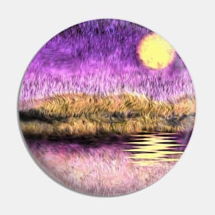 Purple sunset Pin