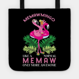 Memawmingo Grandmother Flamingo Love Gramma Grandma Granny Tote