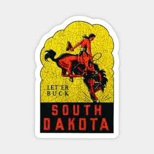 South Dakota Cowboy Magnet