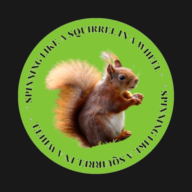 spinning like a squirrel in wheel by creative.pro100