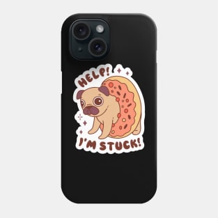 Help! This Pug is stuck Phone Case