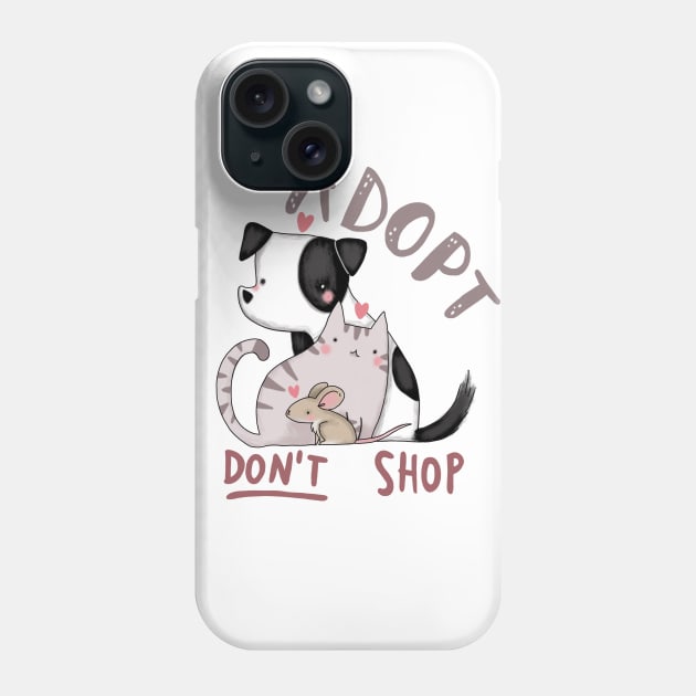 Adopt don't shop Phone Case by violinoviola