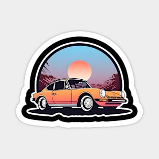 Vintage classic Car Designs Magnet