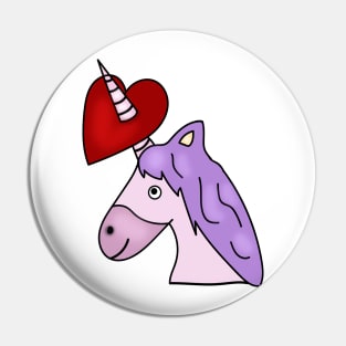 Unicorn Heart Pin