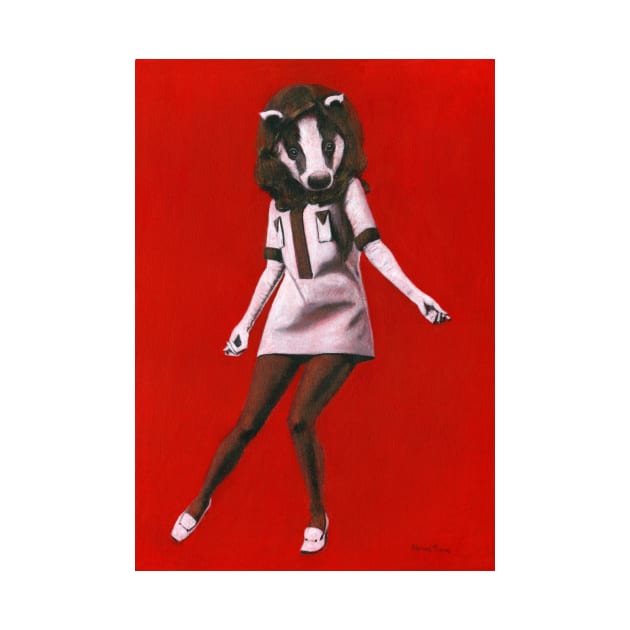 Badger 1960s Mod Girl by mictomart