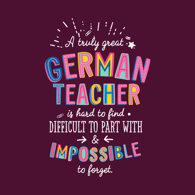 A truly Great German Teacher Gift - Impossible to forget by BetterManufaktur