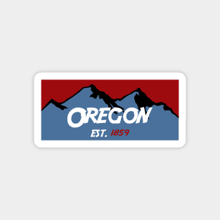 Oregon Mountains Magnet