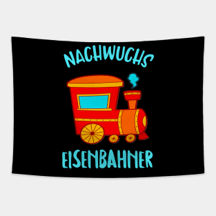 Nachwuchs Eisenbahner Lokomotive Dampflok Kinder Tapestry