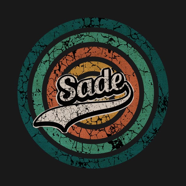 Sade // Retro Circle Crack Vintage by People Mask