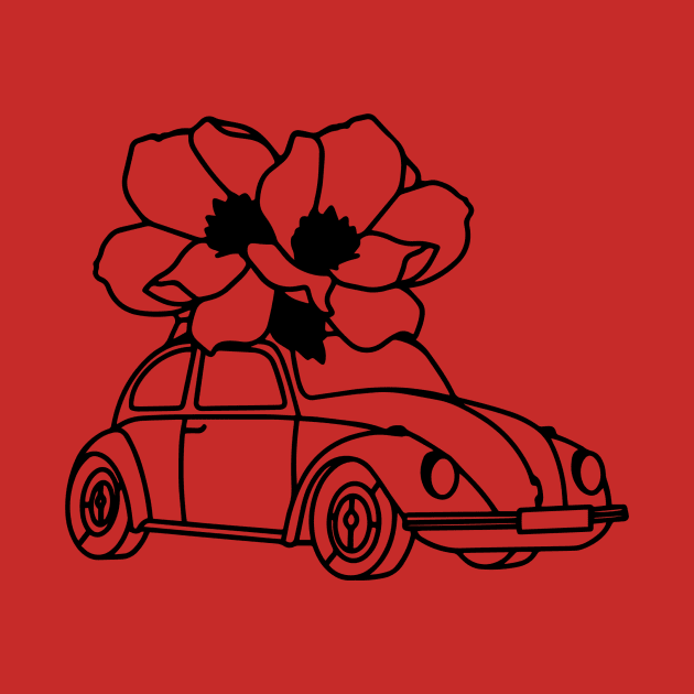 Floral minimal car by Vintage Dream