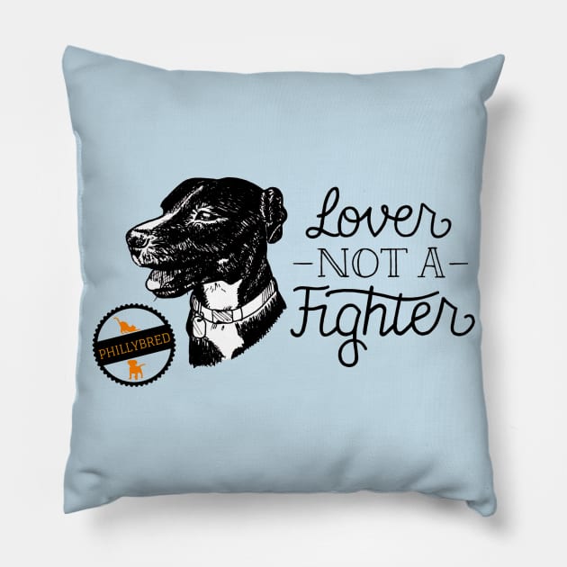 Lover Not a Fighter Pillow by ACCTPHILLY