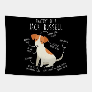 Jack Russell Terrier Dog Anatomy Tapestry