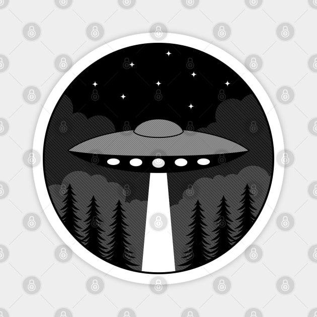 UFO Badge Magnet by JenniferSmith