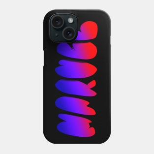 Marvel bubble letter logo Phone Case