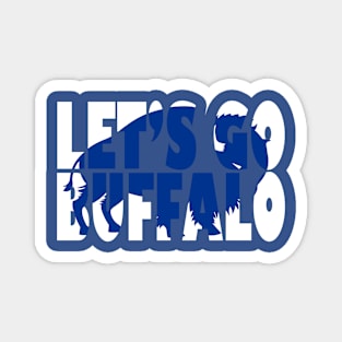 Let's Go Buffalo! Blue Buffalo Magnet