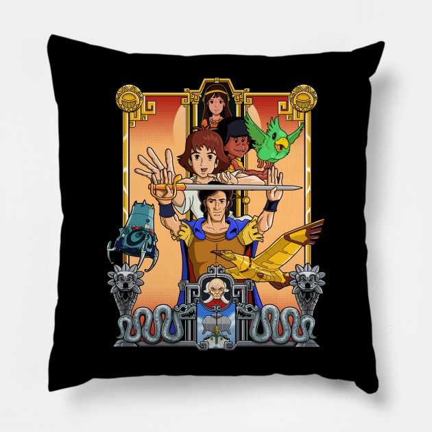 Children of the sun Pillow by BER