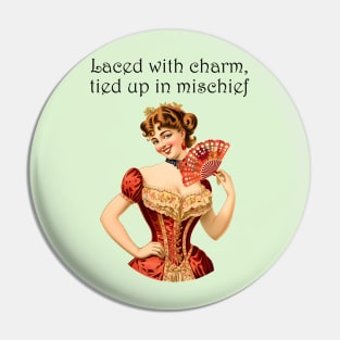 Laced with Charm: Mischief in the Making Pin