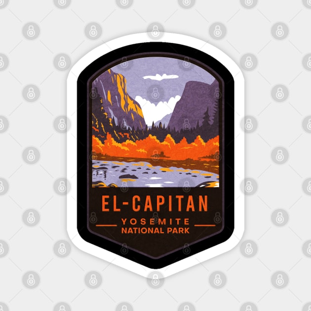 El-Capitan Yosemite National Park Magnet by JordanHolmes