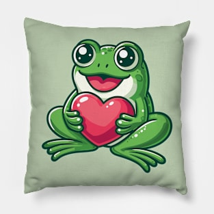 Frog with Love Pillow