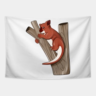 Cartoon tree kangaroo Tapestry