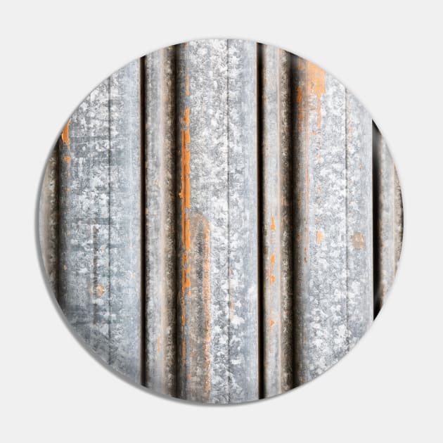 Grunge Grey Rusty Metal Fence Pin by textural