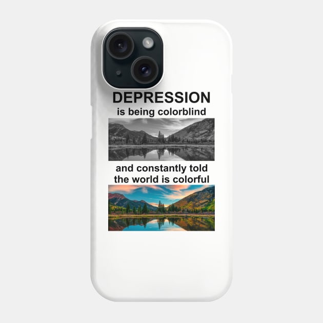 DepressionColorblind Phone Case by Cavalrysword