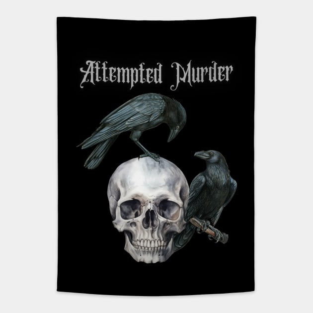 Attempted Murder Tapestry by LylaLace Studio