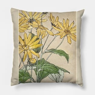 Sunflowers  by Hannah Borger Overbeck Pillow