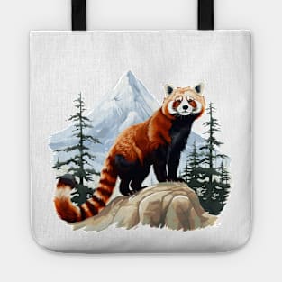 Red Panda In Nature Tote