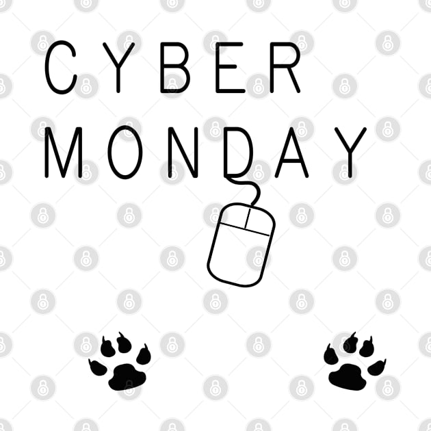 Cyber Monday T-Shirt - Funny Online Shopping Tee by Maan85Haitham