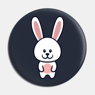 Cute Bunny Cartoon Pin